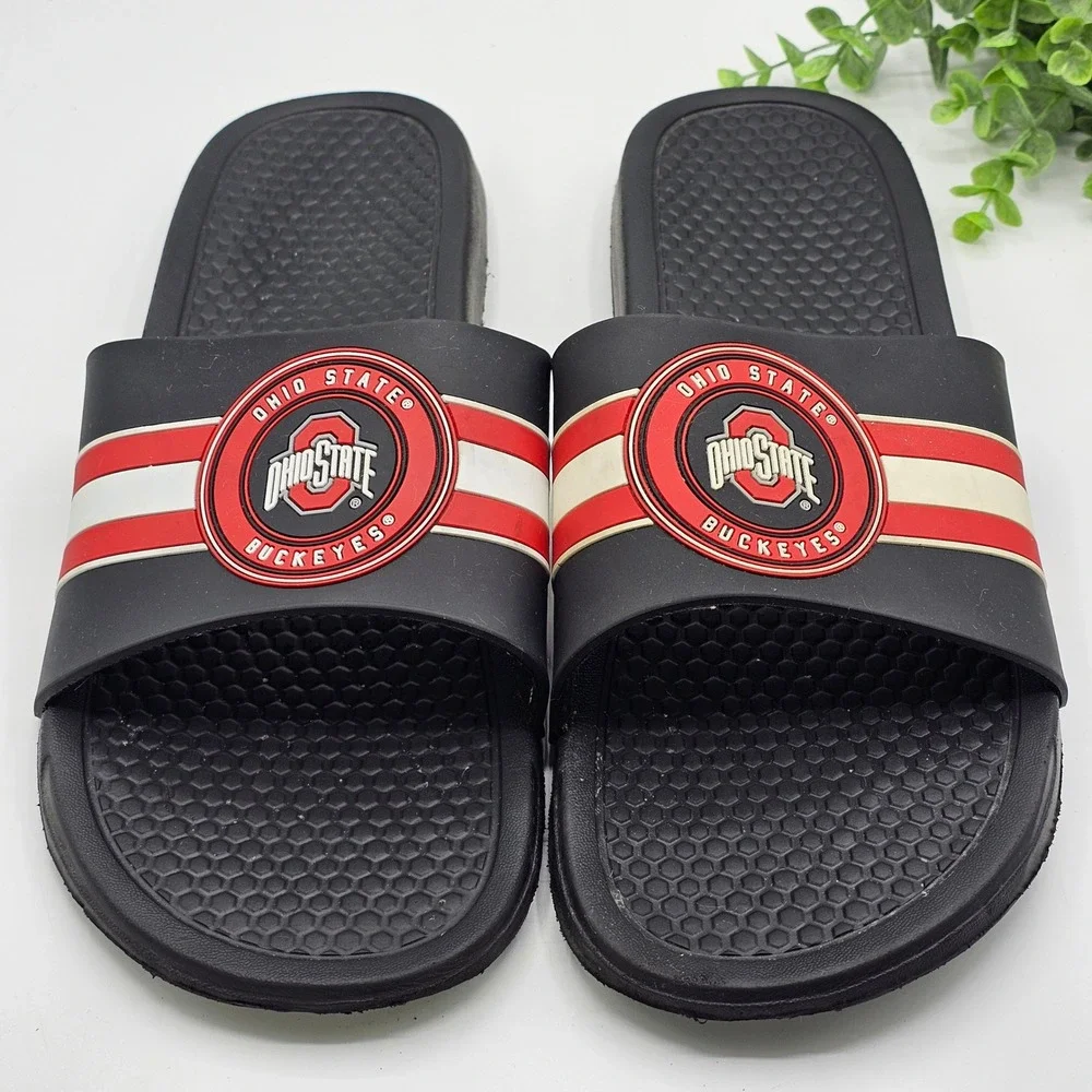 Ohio State Buckeyes Slides Sandals Men's XL 13-14 NCAA‎ College
